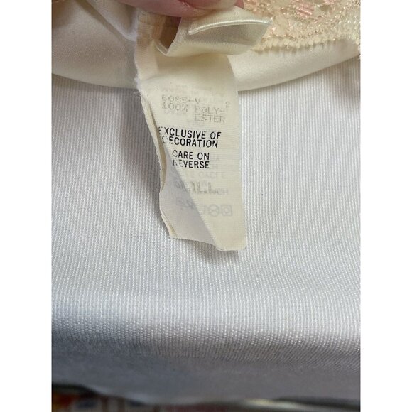 Vintage Victorias Secret Gold Label Slip Dress Chemise Nightgown Cream Ivory SM - Picture 8 of 12